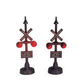 Lemax Accessory Lemax Accessory Railway Stop Light, Set of 2, B/O (4.5V)